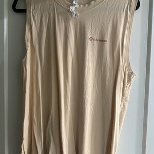 lululemon athletica Cream Sleeveless Top